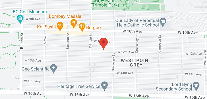 map of 4343 W 12TH AVENUE